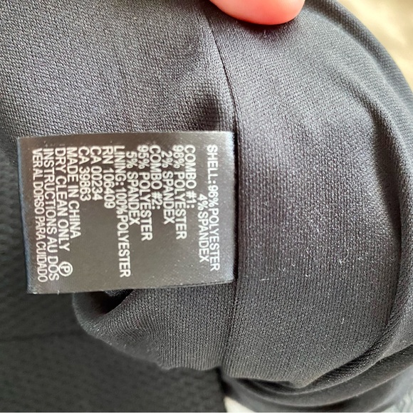 Tahari A S. l White and Black Texture Casual Dress Size 10 - Picture 6 of 6